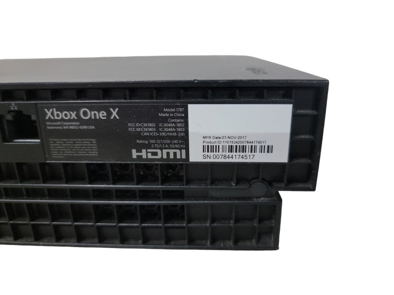 Microsoft Xbox One X 1TB Model 1787 Console| System Error, See Pictures