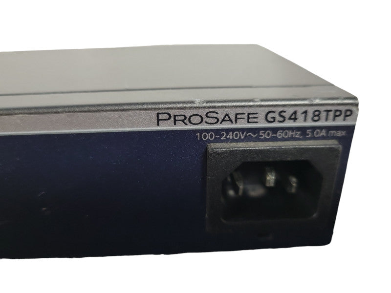 Netgear ProSafe GS418TPP 18-Port GbE PoE Smart Managed Switch !