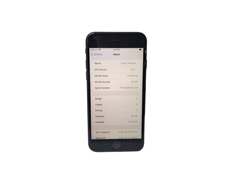 iPhone SE 2nd Gen (A2275) | 64GB | Unlocked  *READ*