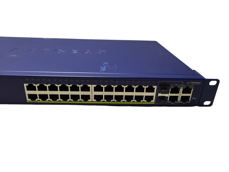 Netgear ProSafe 24+4 Smart Switch with PoE FS728TP with Rack Mount Ears Q$