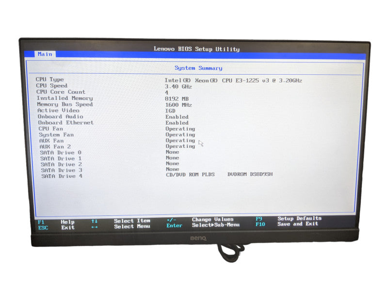 Lenovo ThinkServer TS140 | Xeon E3-1225v3 | 8GB DDR3 | No HDD