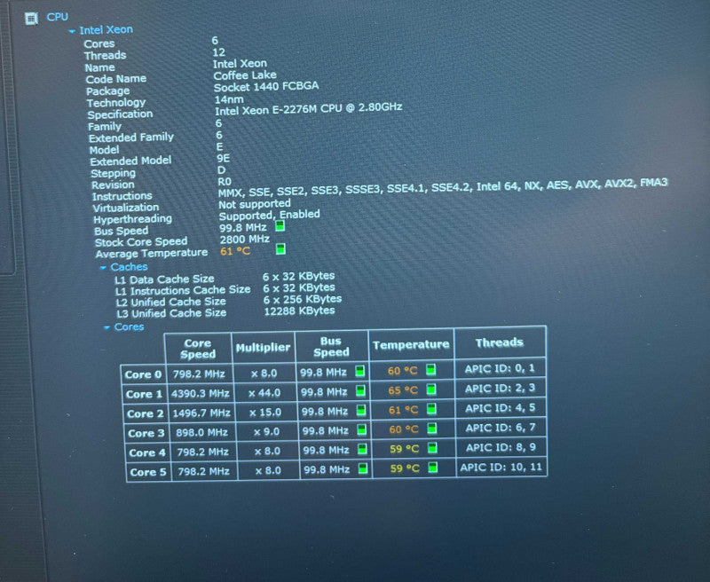 Lenovo ThinkPad P53 XEON E-2276M RTX 5000 16GB GPU 64GB RAM 512GB SSD READ!  Lap200