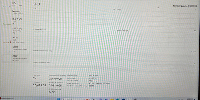 Lenovo ThinkPad P53 XEON E-2276M RTX 5000 16GB GPU 64GB RAM 512GB SSD READ!  Lap200