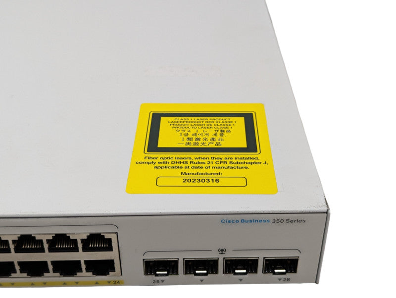 Cisco CBS350-24P-4G 24-Port Gigabit PoE Managed Switch PLEASE READ  -