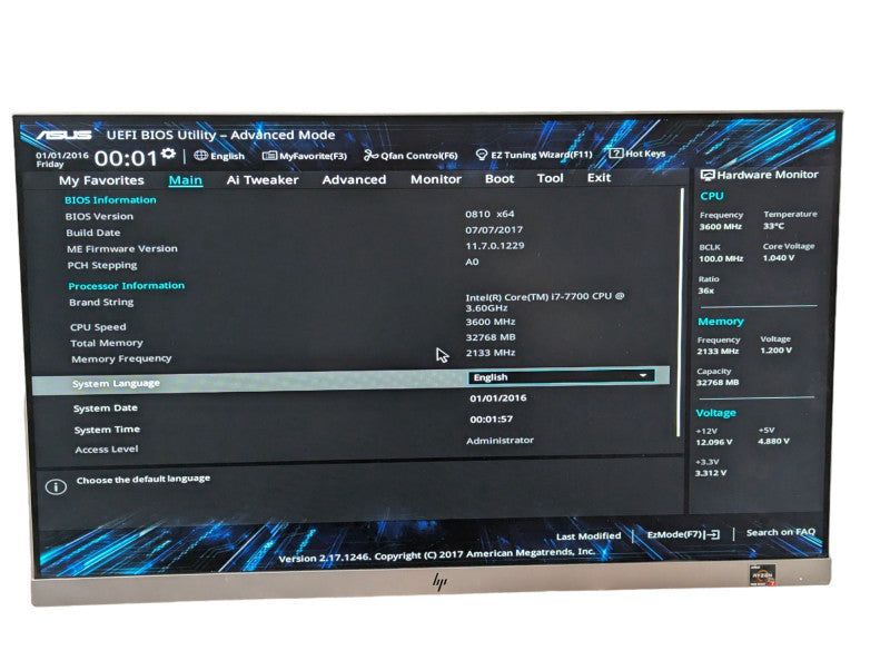 ASUS Prime Z270-P with Intel Core i7-7700 @ 3.60Ghz 32GB RAM READ -