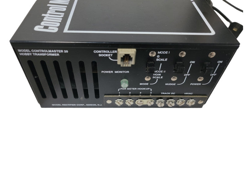Vintage MRC Control Master 20 Power Center Transformer w/Walk Around Control G, HO, N