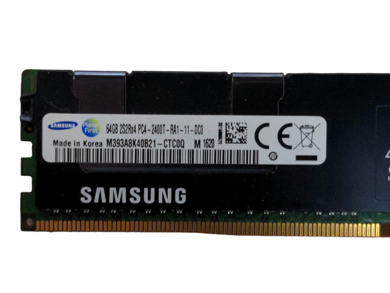 Samsung 64GB 2S2Rx4 PC4-2400T-RA1 DDR4, Server Memory With Heatsink Q