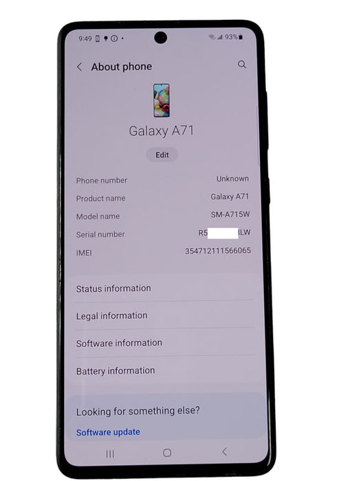 Samsung Galaxy A71 SM-A715W 128GB UNLOCKED _