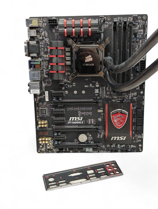 MSI Z97 GAMING 5 Intel Core i5-4590 @ 3.30Ghz 16GB RAM 120mm AIO Liquid Cool -