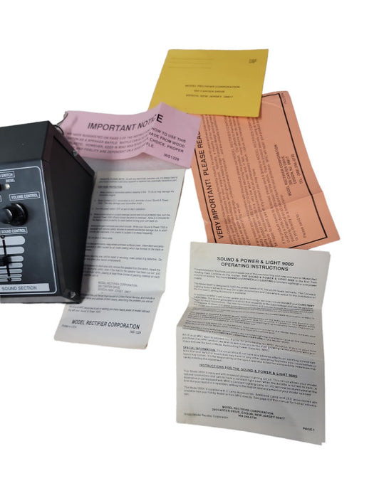 Vintage MRC 9000 Sound & Power & Light Controller| Constant Lighting Unit| G, HO, N
