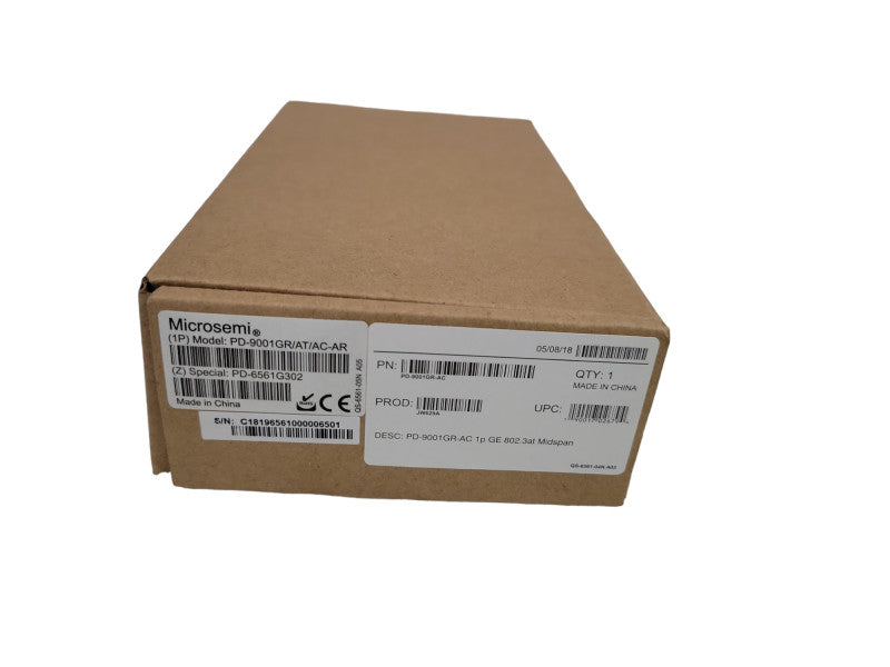Microsemi PowerDsine 9001GR PoE Injector PD-9001GR/AC 1 Port 802.3at Q%