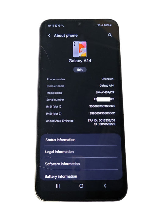 Samsung Galaxy SM-A145P/DS (Galaxy A14) 64GB Unlocked Dual SIM phone, READ _