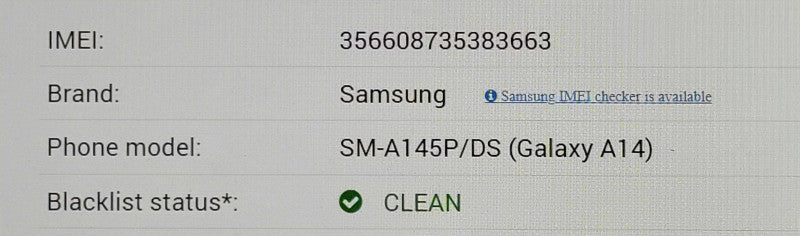 Samsung Galaxy SM-A145P/DS (Galaxy A14) 64GB Unlocked Dual SIM phone, READ _