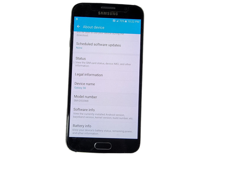 Samsung Galaxy S6 SM-G920W8 32GB  Q