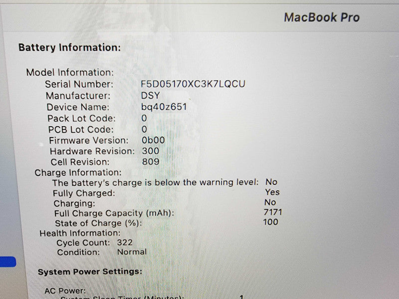 Apple Macbook Pro 2019 16" 6-Core i7-9750H @ 2.6GHz 32GB DDR4 512GB SSD Radeo (