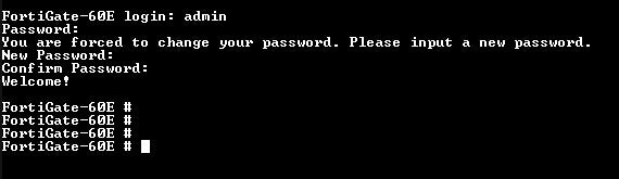 Fortinet Fortigate-60E, FG-60E, Network Security Firewall, Factory Reset Q