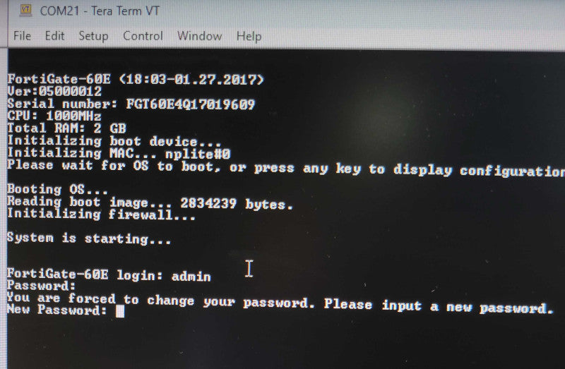 Fortinet Fortigate-60E Network Security Firewall appliance FG-60E Q_