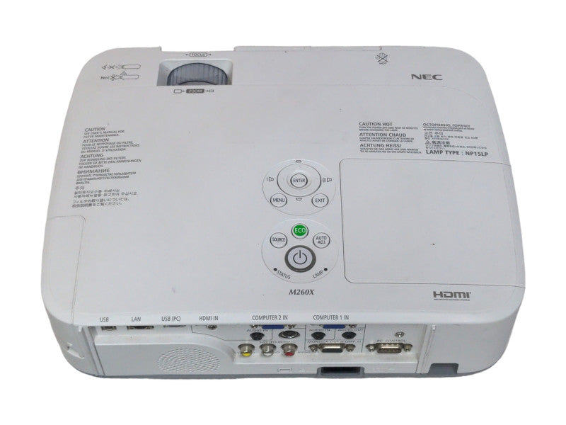 NEC NP-M260X LCD Projectpr XGA 2000:1 2600 Lumens, Lamp Hours: 1230Hrs