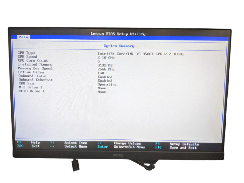 Lenovo ThinkCentre M920q USFF | Core i5-8500T | 8GB DDR4 | No HDD | w/ Caddy