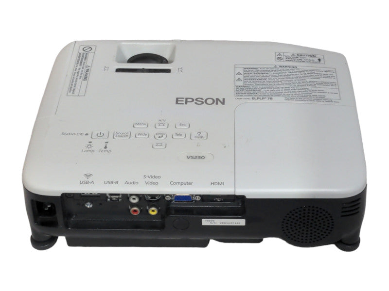 Epson VS230 3LCD Projector H552F 2800 Lumens, Lamp Hour: 556Hrs