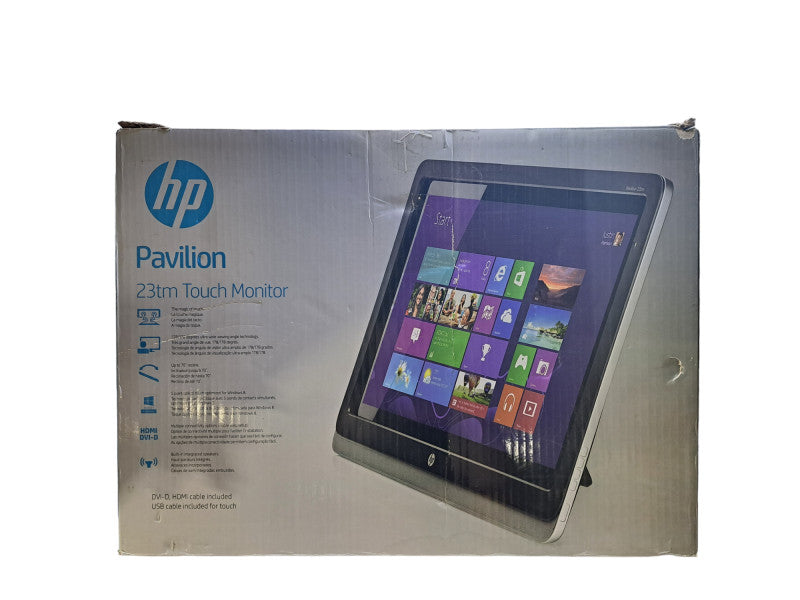 HP Pavillon 23tm | 23\\" 1080P Touch Screen Monitor HDMI DVI | w/ Power Adapter
