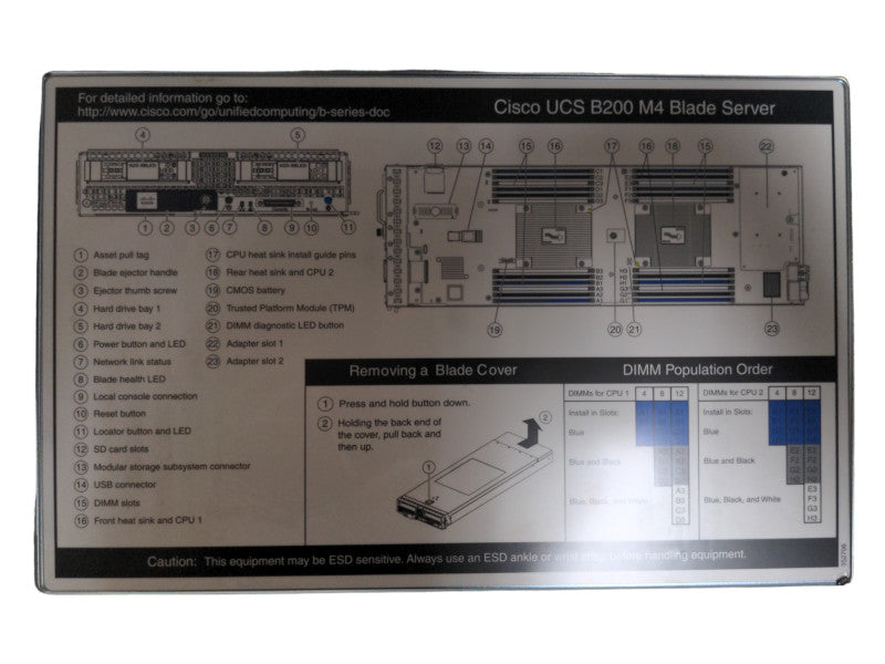 Cisco UCS B200 M4 Blade Module, 2x Xeon E5-2660 v3 2.60GHz, NO RAM Q