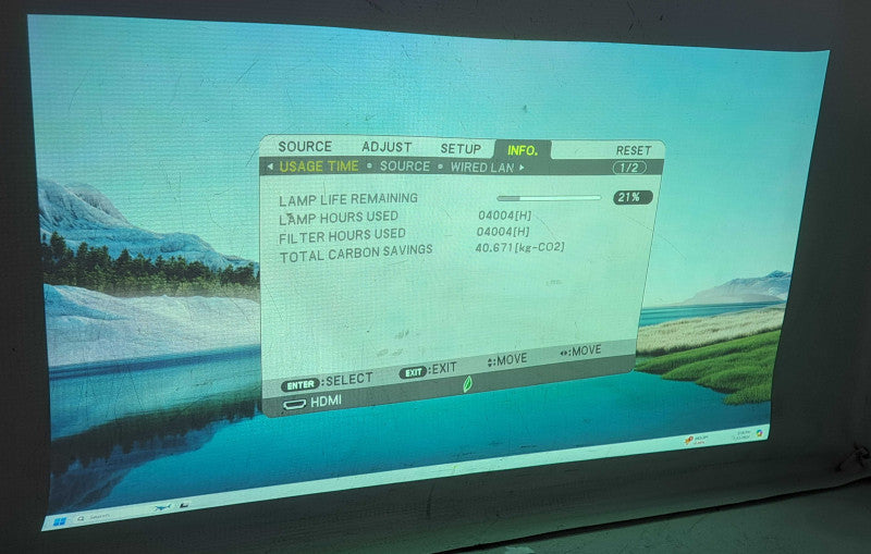 NEC M271X Projector 2700 Lumens 1024x768 4:3 XGA HDMI VGA | 4004 Lamp HRS