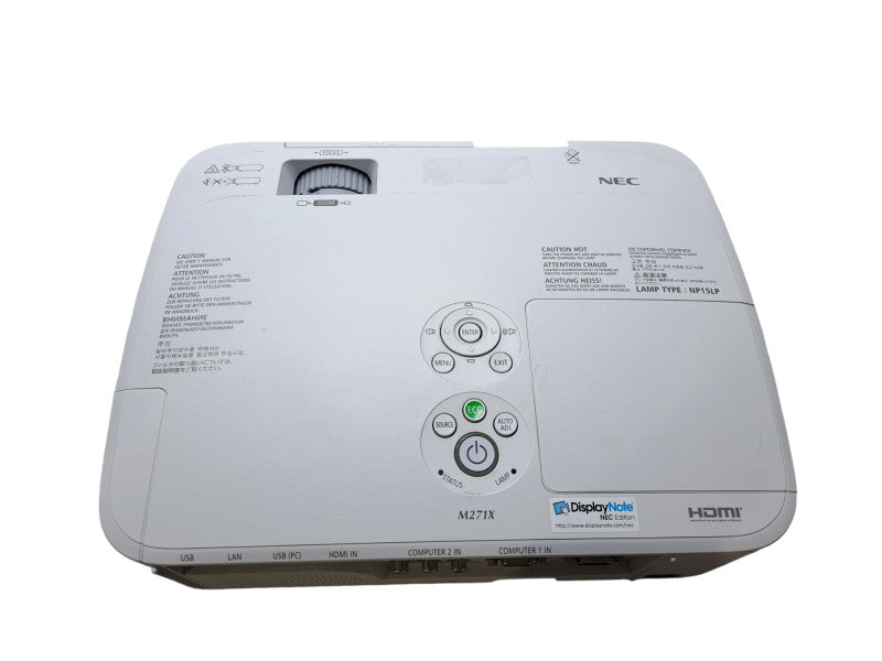 NEC M271X Projector 2700 Lumens 1024x768 4:3 XGA HDMI VGA | 4004 Lamp HRS