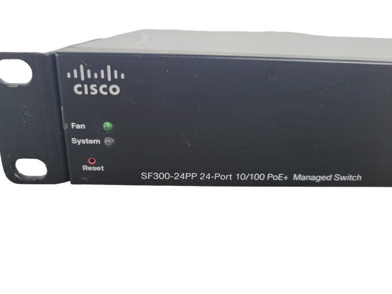 Cisco SF300-24PP-K9 24-Port 10/100 PoE+ Managed Network Switch !