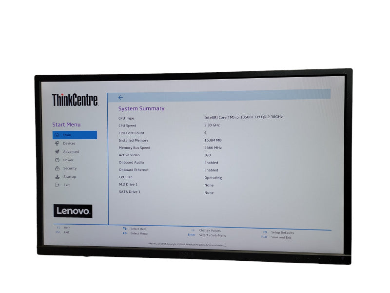 Lenovo ThinkCentre M80q i5 -10500T CPU @ 2.30GHz 16GB DDR4 Ram Î¸
