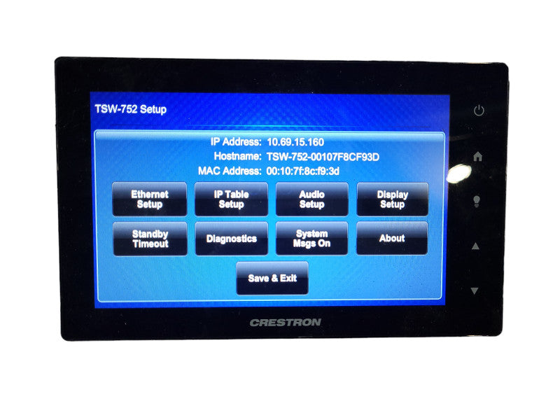 Crestron TSW-752-B-S Touchscreen Touch Panel $