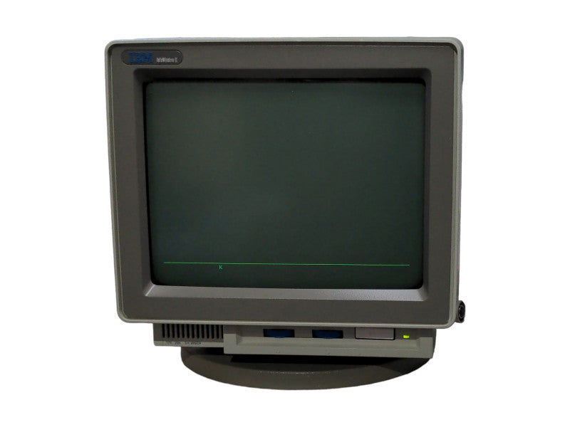Vintage IBM InfoWindow II 3486 Terminal Display Monitor w/ Cable 09F4215, SEE