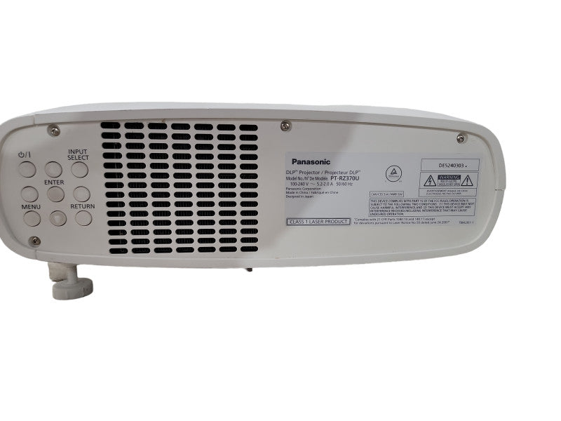 PANASONIC PT RZ-370U DLP FHD LASER/LED HYBRID 1080P PROJECTOR