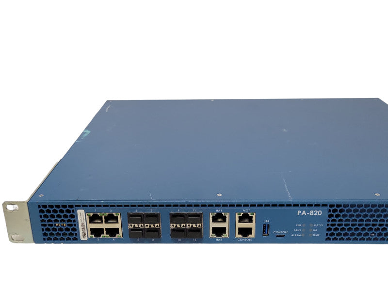 Palo Alto PA-820 firewall security appliance 750-000120-00E _