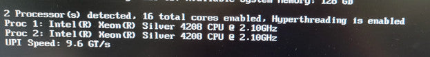 INTEL XEON SILVER 4208 [SRFBM] @ 2.10GHz Q%