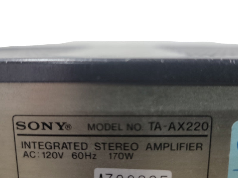 Sony TA-AX220 Stereo Integrated Hi-Fi Amplifier With Phono