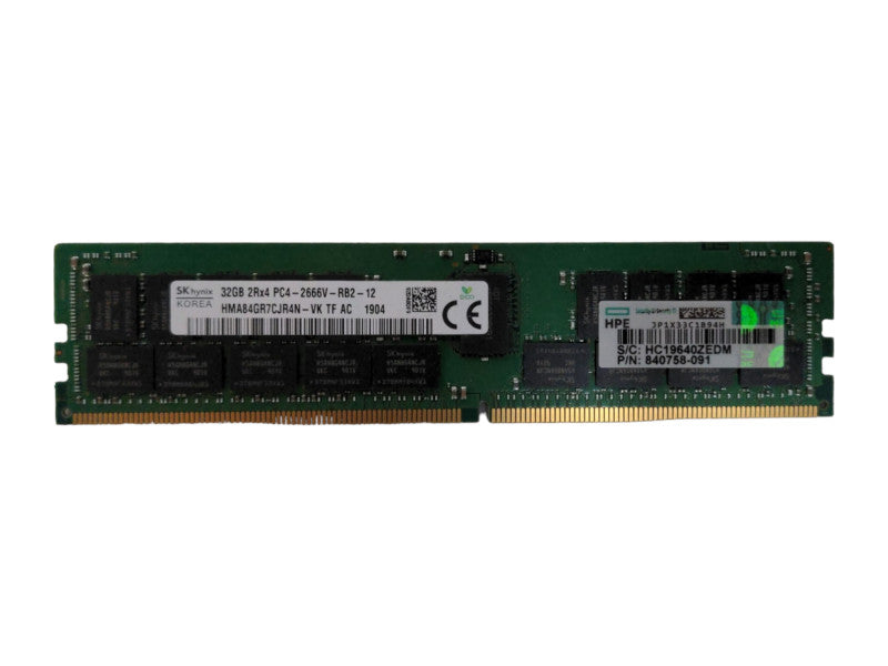 SK Hynix 32GB 2Rx4 PC4-2666V-RB2, DDR4 Server Memory Q