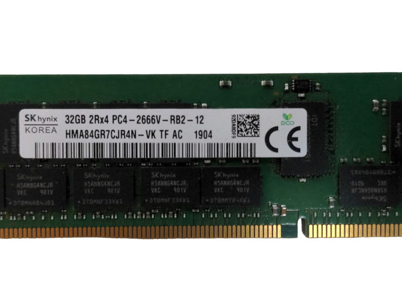 SK Hynix 32GB 2Rx4 PC4-2666V-RB2, DDR4 Server Memory Q
