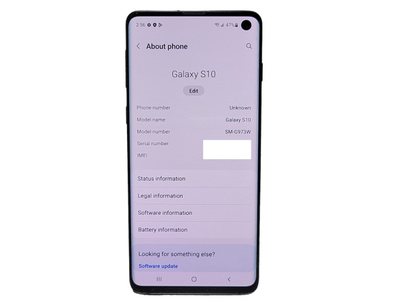 Samsung Galaxy S10 128GB (SM-G973W) $