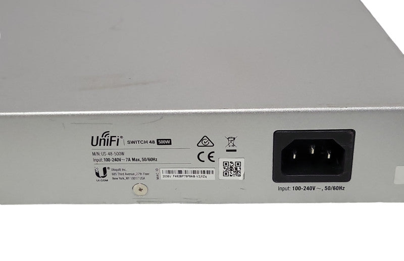 Ubiquiti UniFi Switch 48 US-48-500W 48 Port Managed Gigabit Switch 500W _