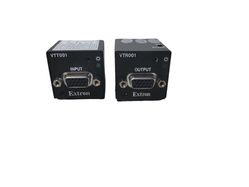 EXTRON VTT001 TX & EXTRON RX VTR001 TWISTED PAIR TRANS. & RECEIVER VGA /RGBHV