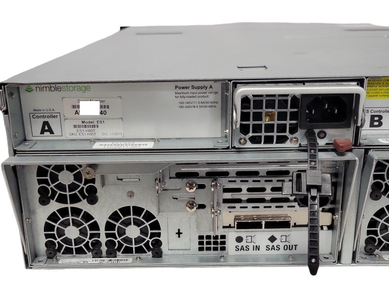 Nimble Storage CS200,400,ES1 3U Array, 2x SAS Controllers, 16x 3.5\\" Bays _