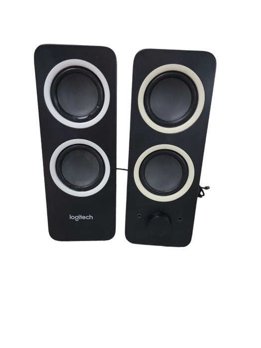 Logitech Z200 2.0 Multimedia Speakers with Stereo Sound W/ Power Adapter