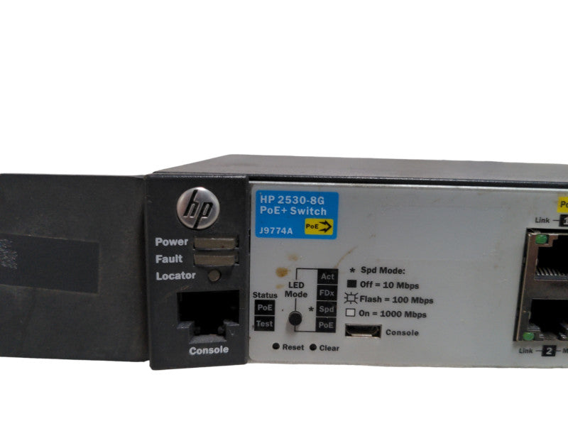 HP 2530-8G PoE+ J9774A, 8-Port Gigabit PoE+ Network Switch, Dual Uplinks  Q