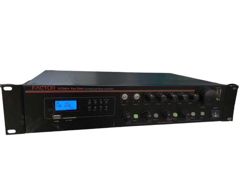 Factor Four Zone Commercial Mixer Amplifier Model: X-7240-4 =