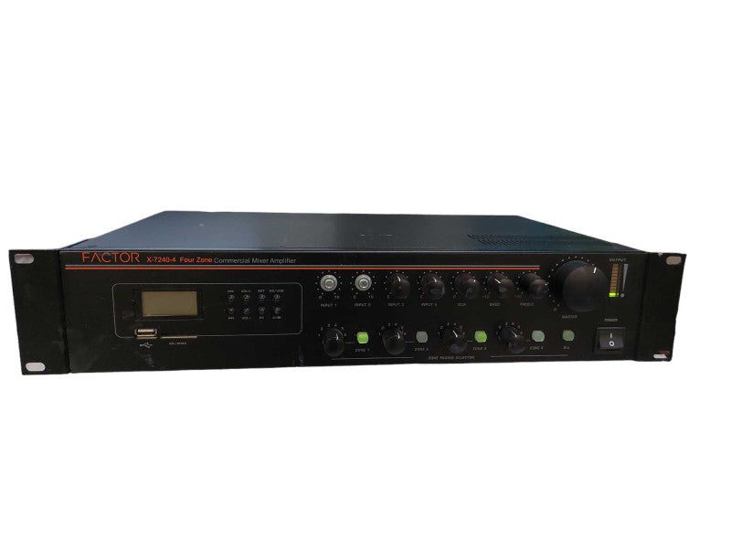 Factor Four Zone Commercial Mixer Amplifier Model: X-7240-4 =