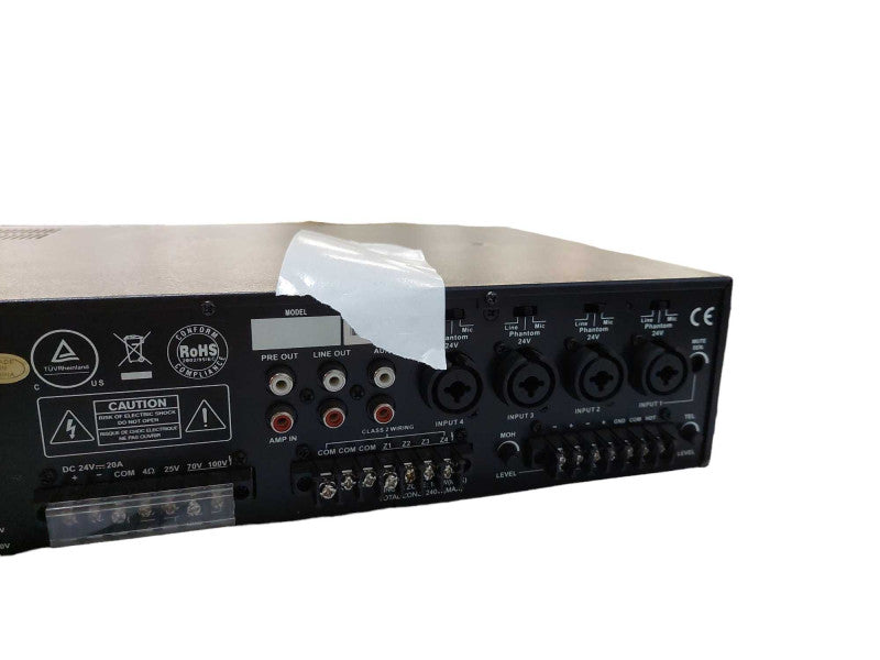Factor Four Zone Commercial Mixer Amplifier Model: X-7240-4 =
