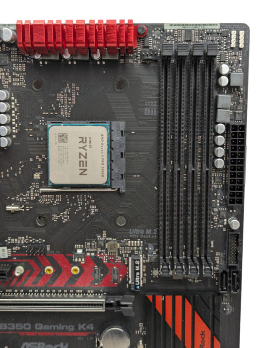 ASRock Fatal1ty AB350 Gaming K4 AMD4 with Ryzen 5 PRO 2400G PLEASE READ  -