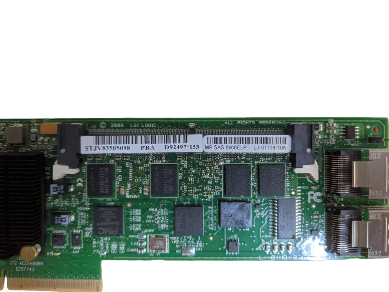 LSI MegaRAID MR SAS 8888ELP 8 Channel PCIE SAS Raid Adapter L3-0111-10A