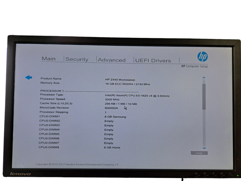 HP Z440 Workstation | Xeon E5-1620 v4 @ 3.50GHz 4C, 16GB DDR4, No GPU/HDD\\'s